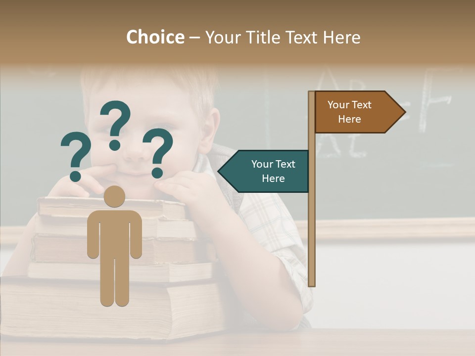 Boy Pupil Elementary PowerPoint Template