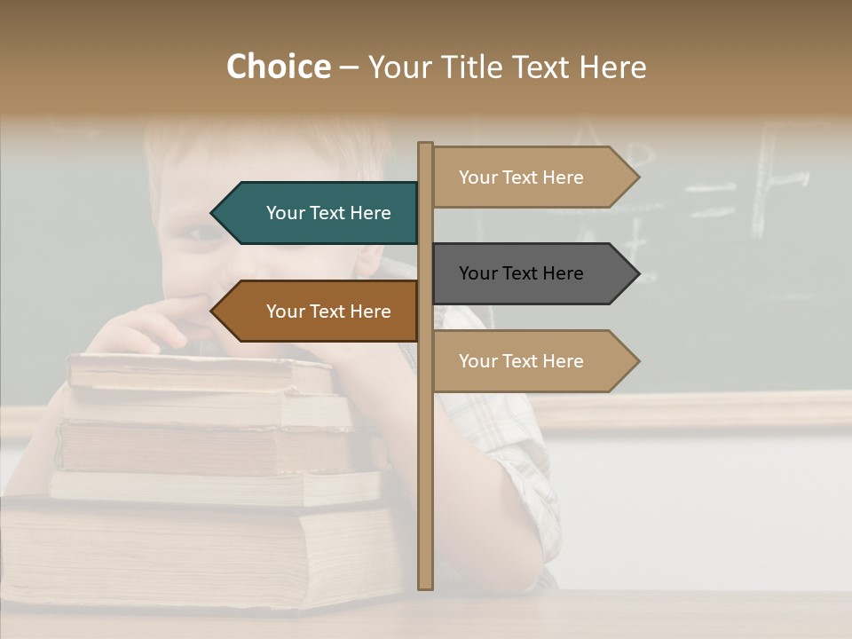 Boy Pupil Elementary PowerPoint Template