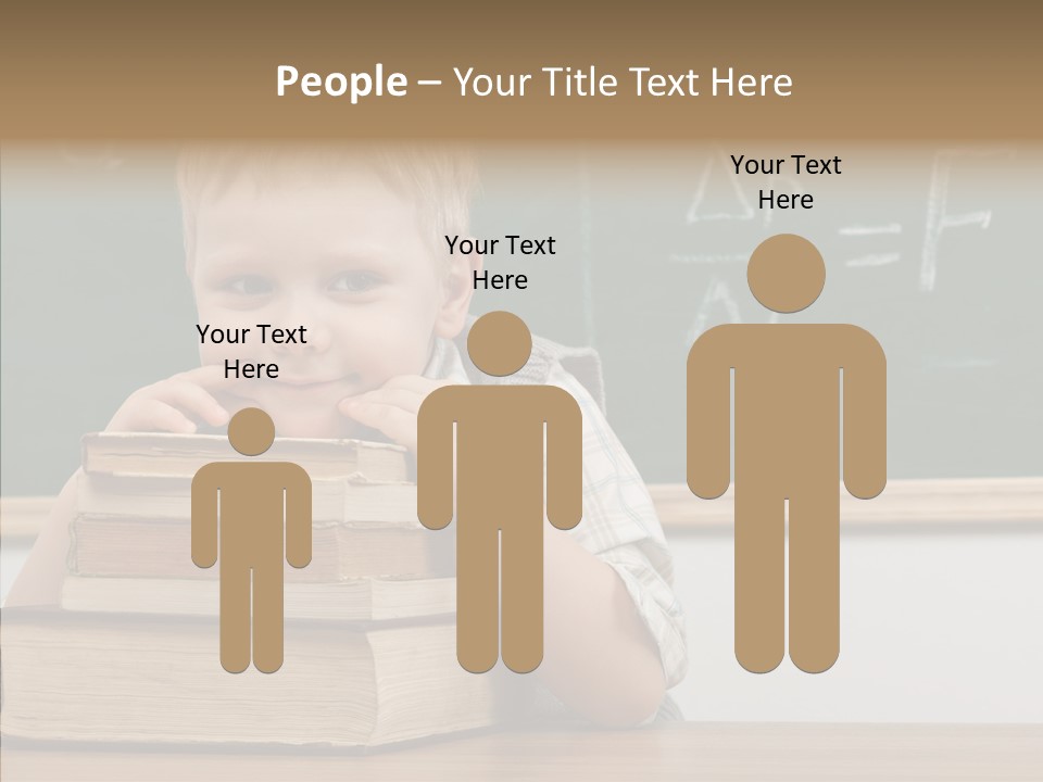 Boy Pupil Elementary PowerPoint Template