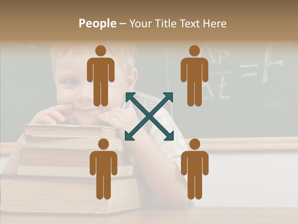 Boy Pupil Elementary PowerPoint Template