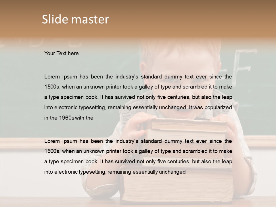 Person Innocence Preschool PowerPoint Template