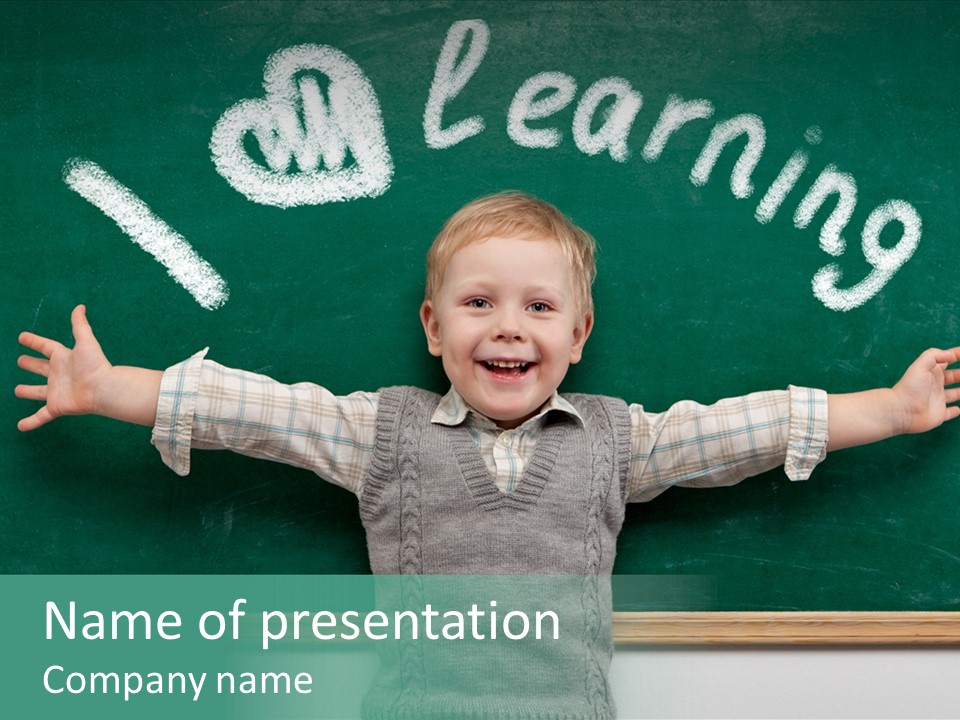 Elementary Adorable Person PowerPoint Template