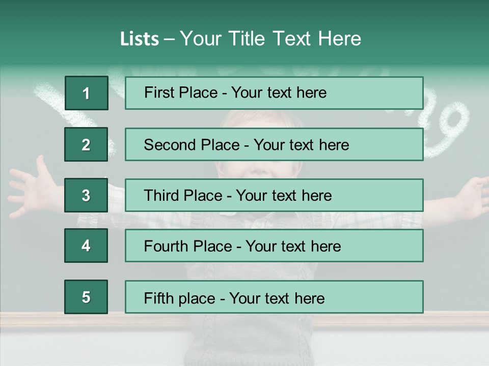 Elementary Adorable Person PowerPoint Template