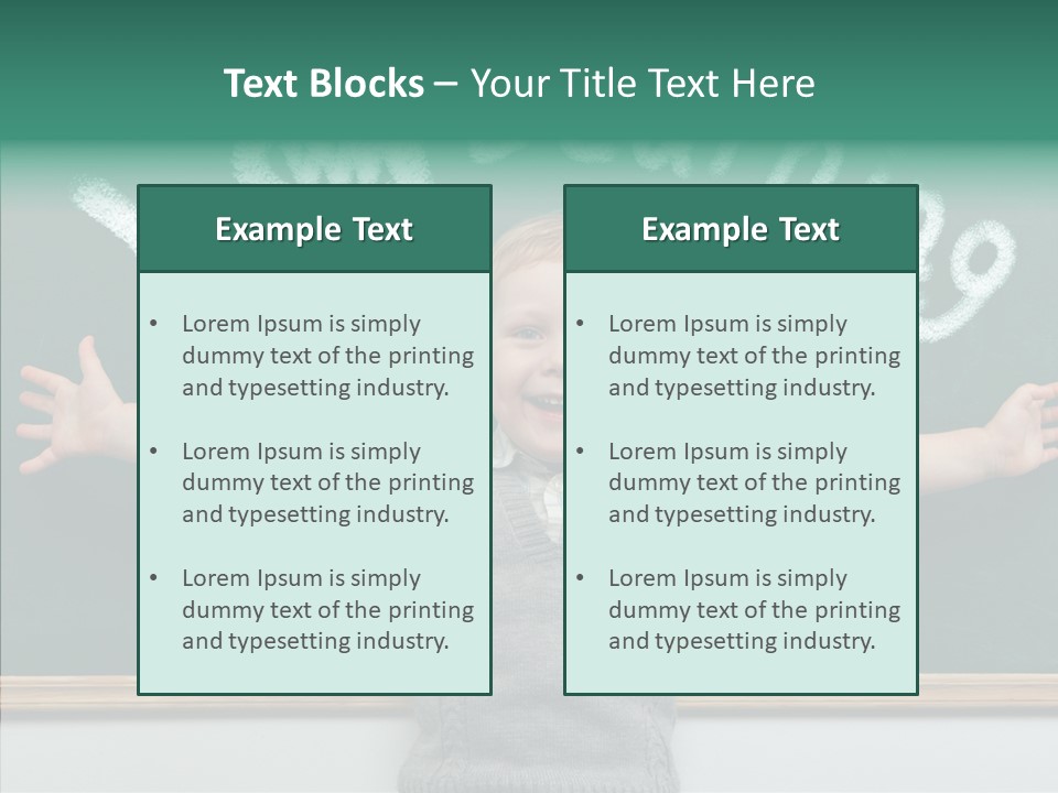 Elementary Adorable Person PowerPoint Template