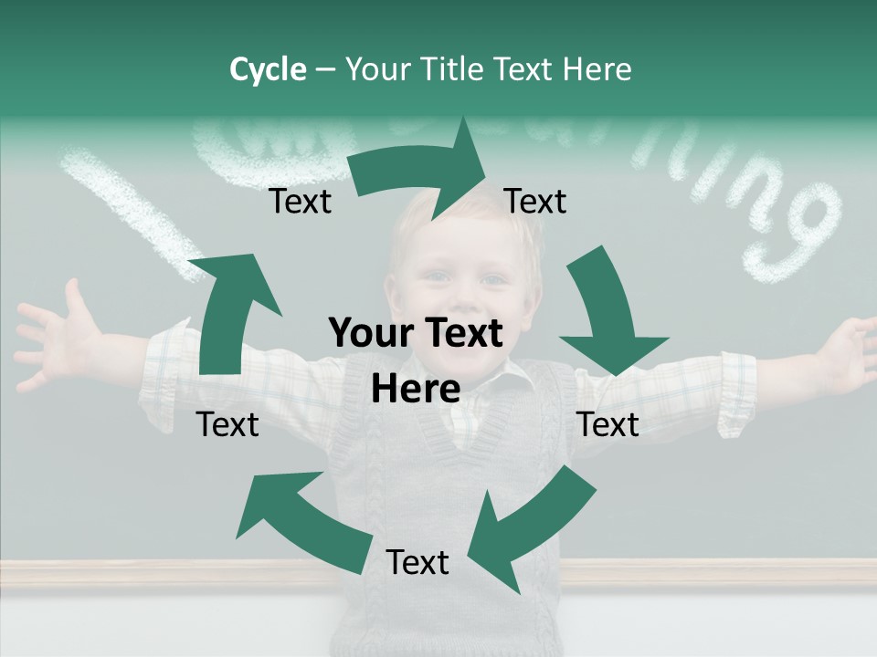 Elementary Adorable Person PowerPoint Template