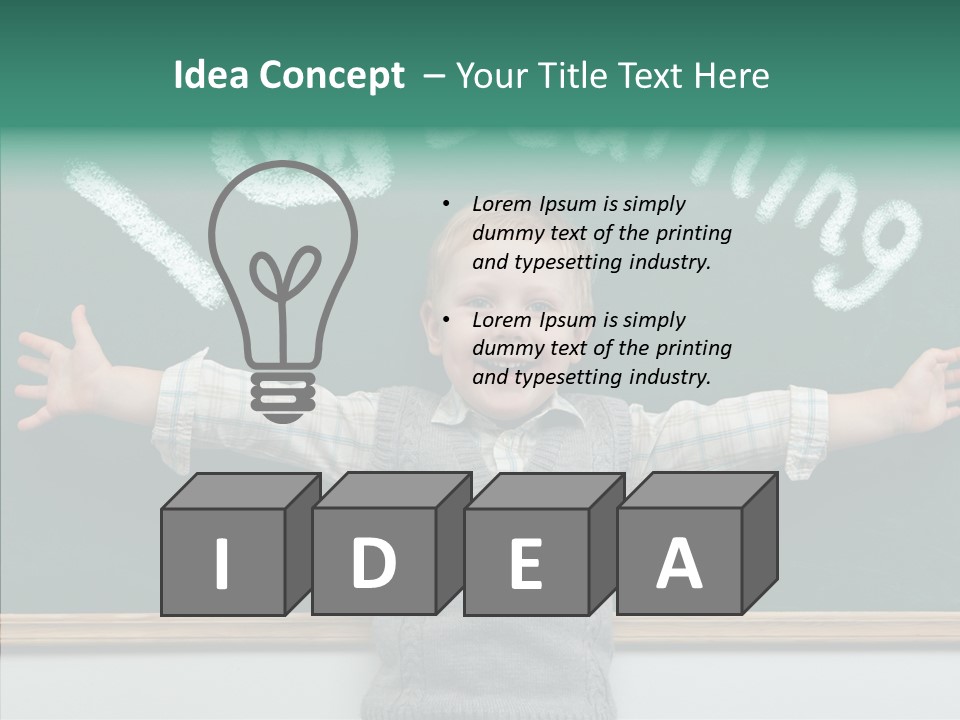 Elementary Adorable Person PowerPoint Template