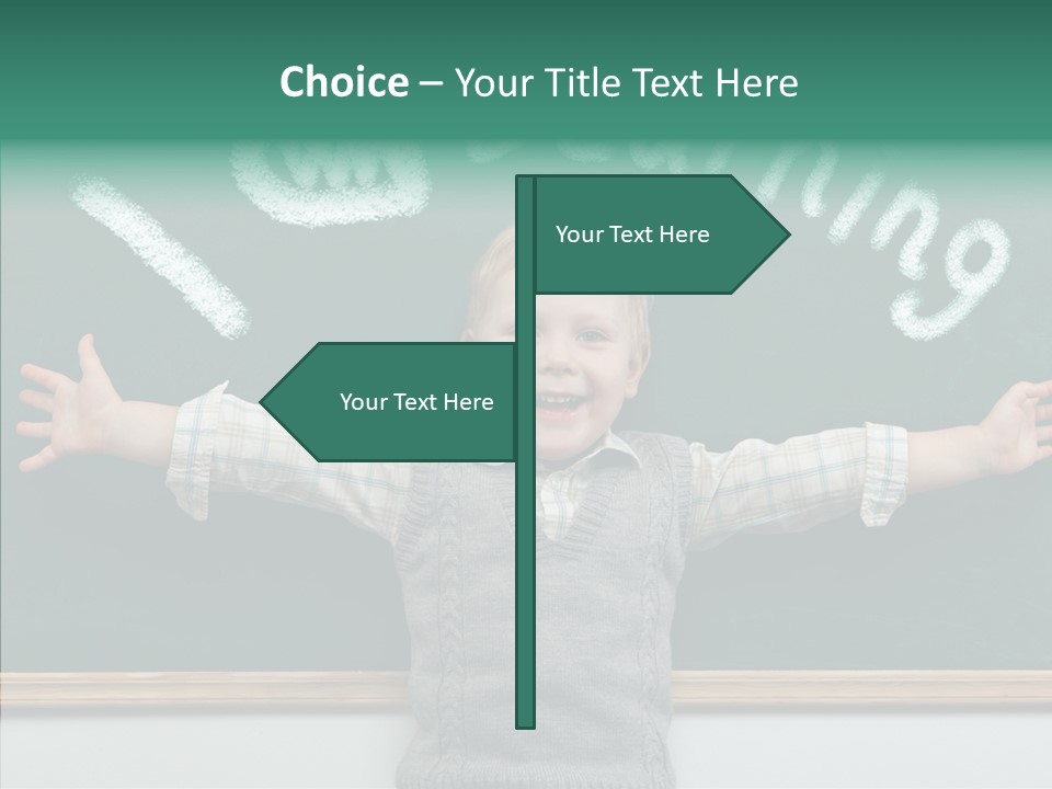 Elementary Adorable Person PowerPoint Template