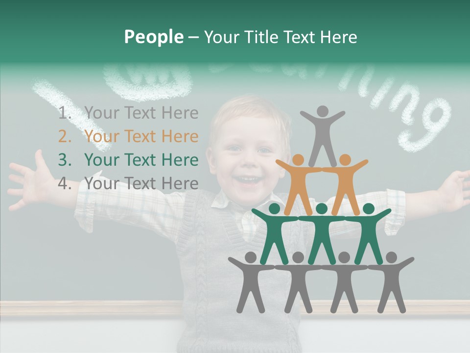 Elementary Adorable Person PowerPoint Template