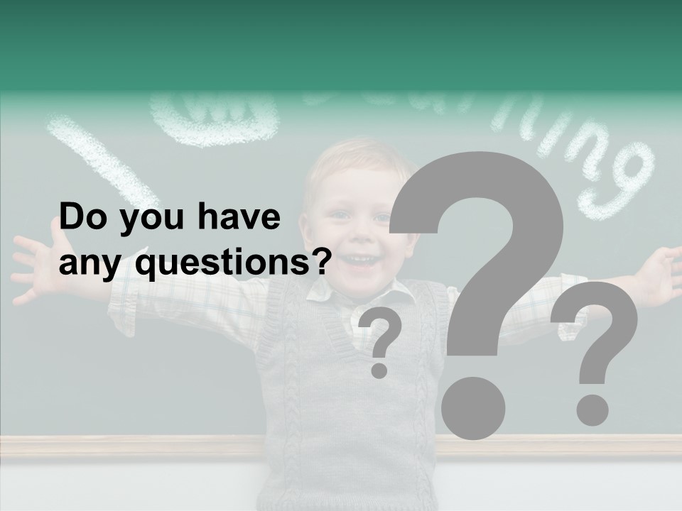 Elementary Adorable Person PowerPoint Template