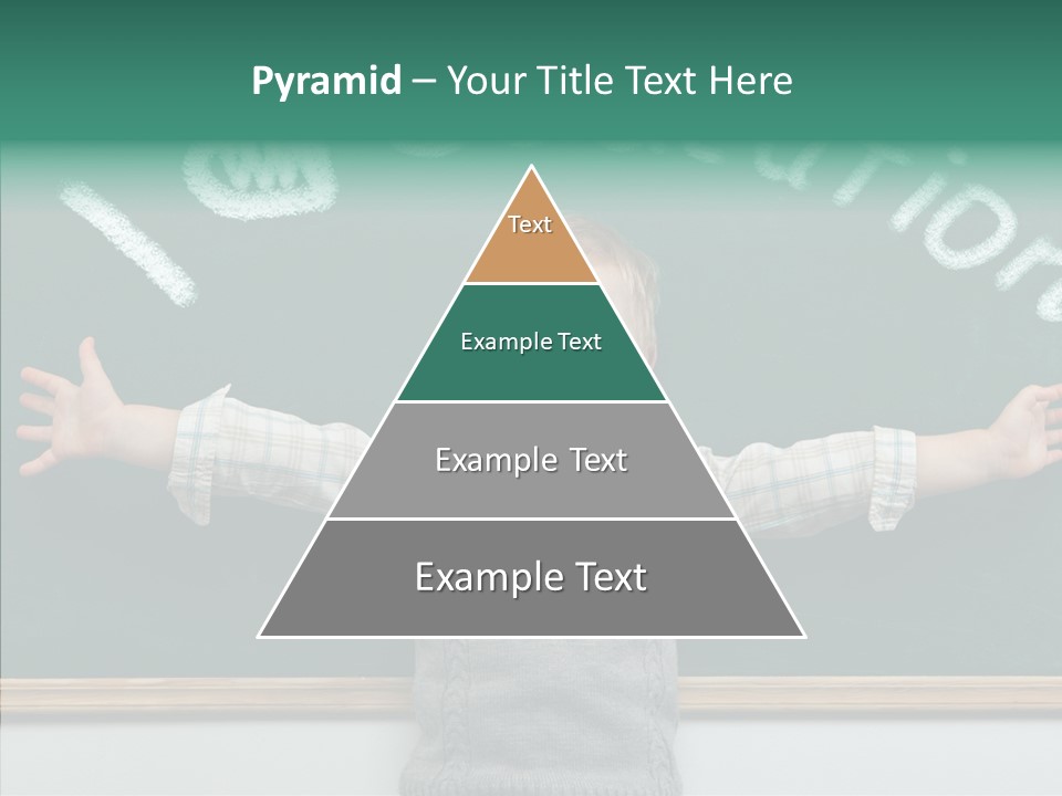 Male Green Desk PowerPoint Template
