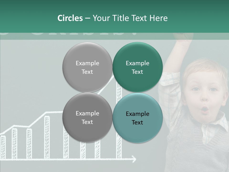 Small Schoolboy Green PowerPoint Template