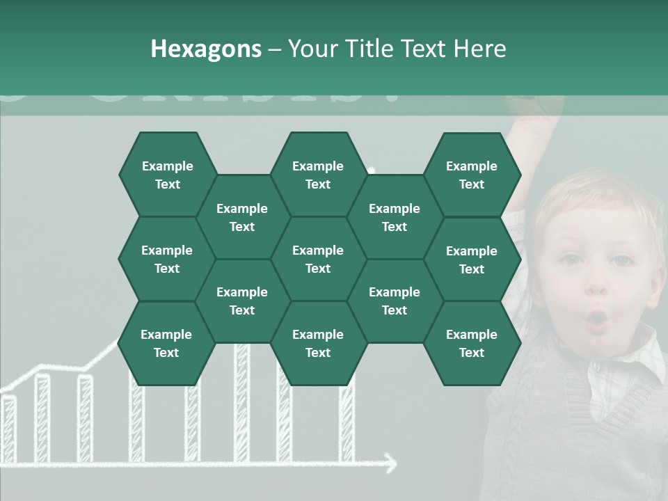 Small Schoolboy Green PowerPoint Template