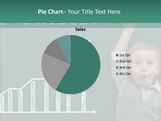 Small Schoolboy Green PowerPoint Template