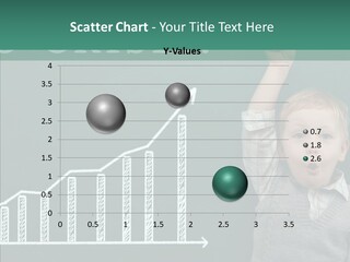 Small Schoolboy Green PowerPoint Template