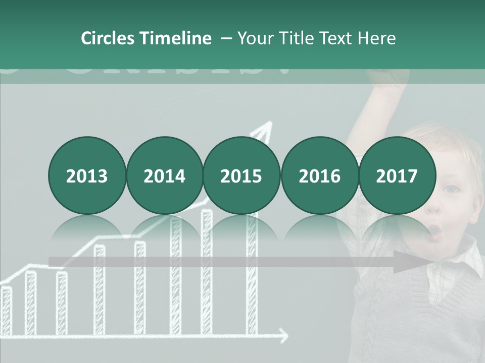 Small Schoolboy Green PowerPoint Template