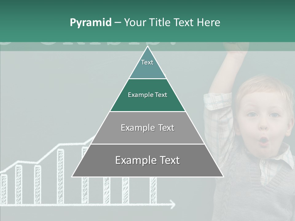 Small Schoolboy Green PowerPoint Template