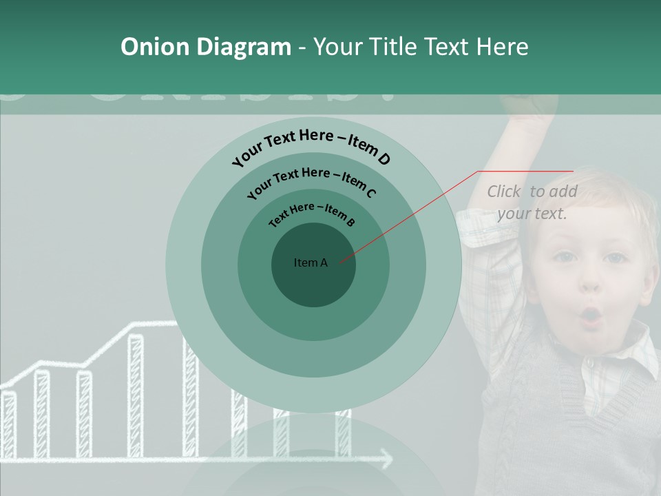 Small Schoolboy Green PowerPoint Template