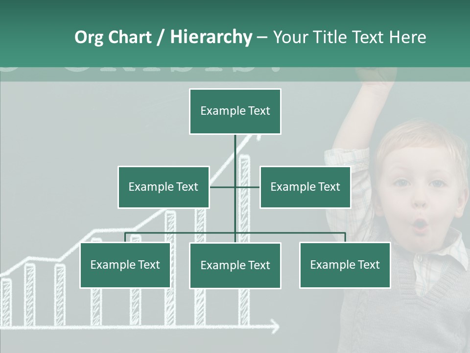Small Schoolboy Green PowerPoint Template