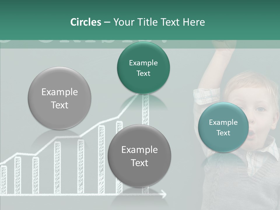Small Schoolboy Green PowerPoint Template
