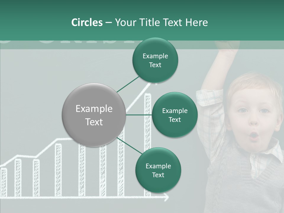Small Schoolboy Green PowerPoint Template