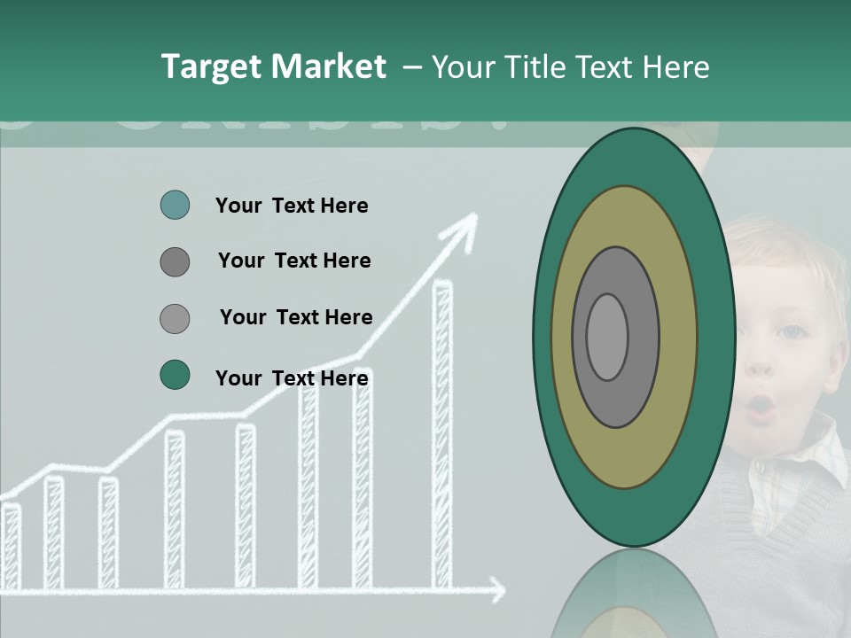 Small Schoolboy Green PowerPoint Template