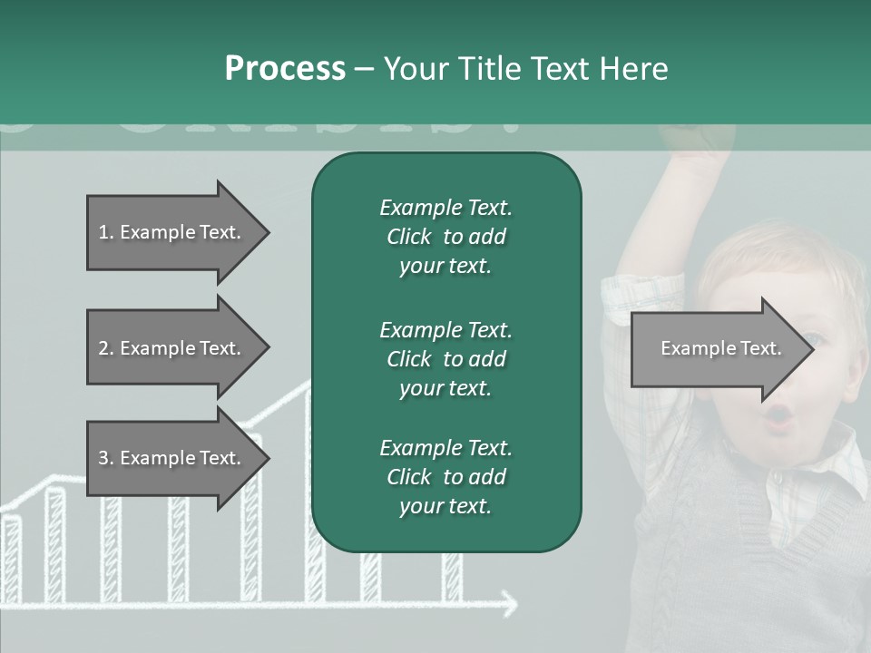 Small Schoolboy Green PowerPoint Template