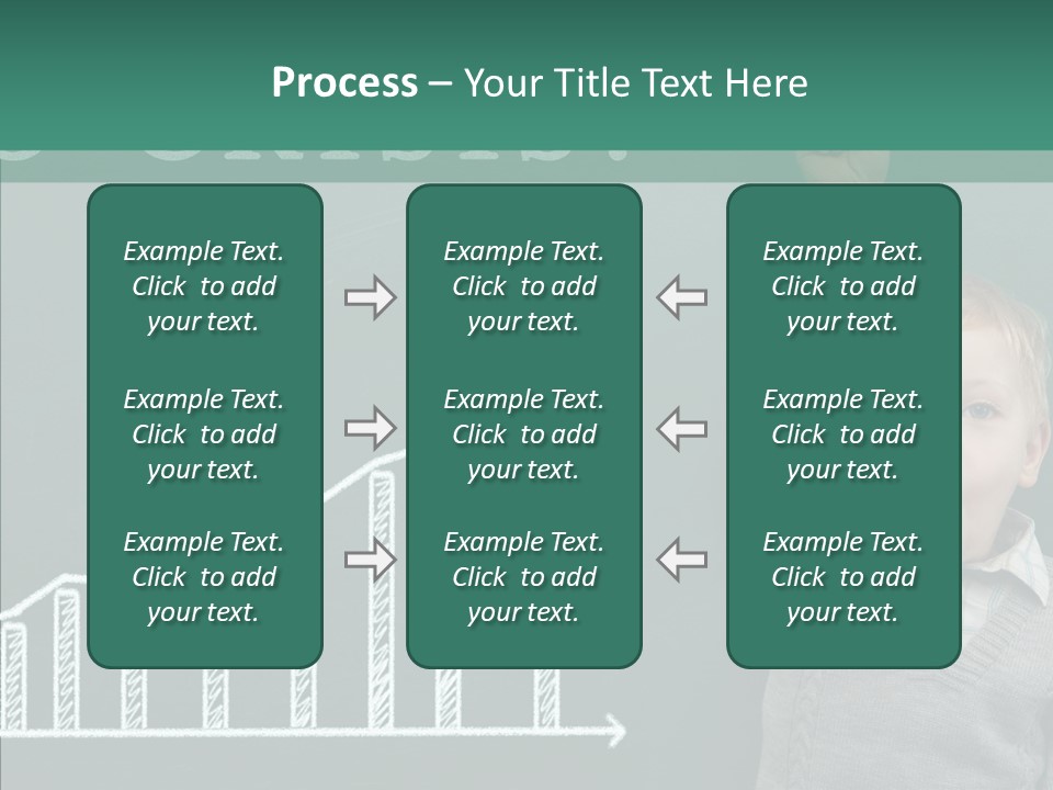 Small Schoolboy Green PowerPoint Template