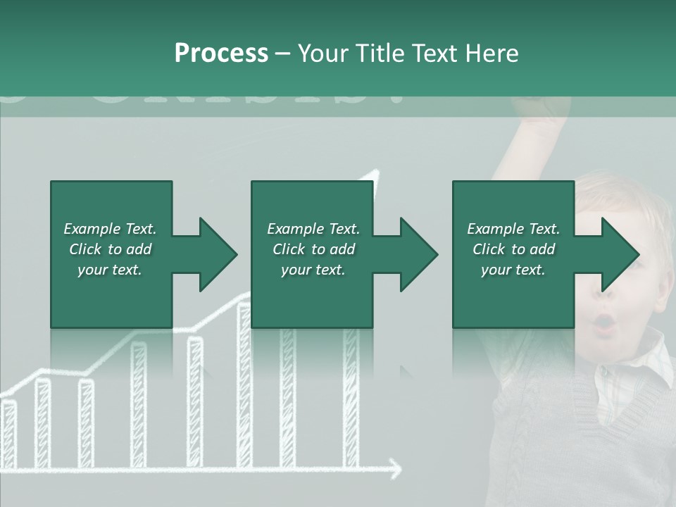 Small Schoolboy Green PowerPoint Template