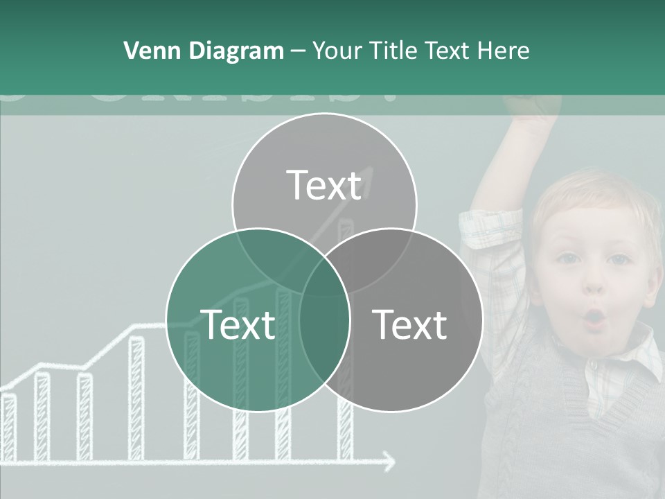 Small Schoolboy Green PowerPoint Template