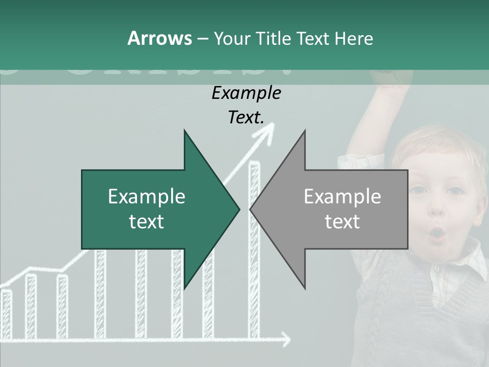 Small Schoolboy Green PowerPoint Template
