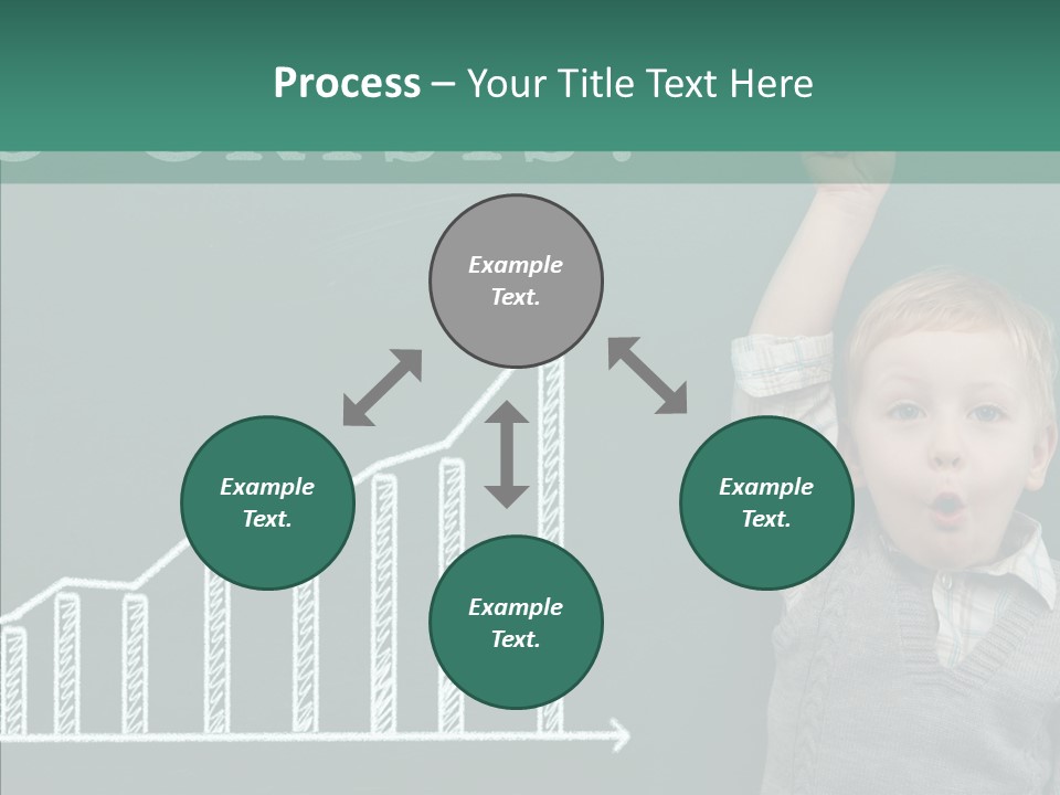 Small Schoolboy Green PowerPoint Template