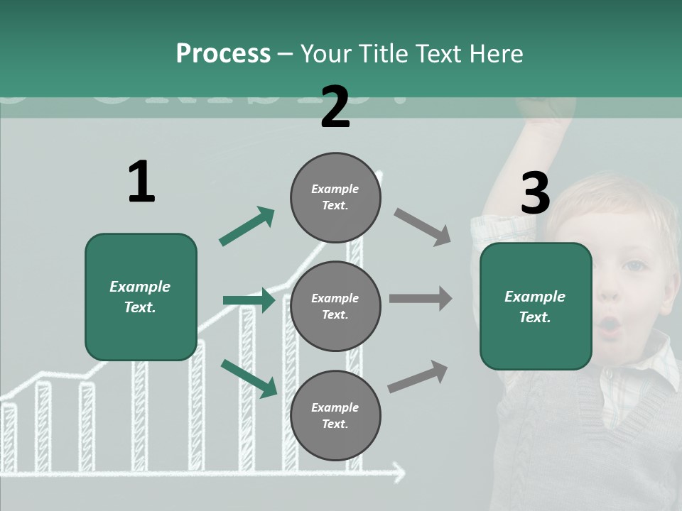 Small Schoolboy Green PowerPoint Template