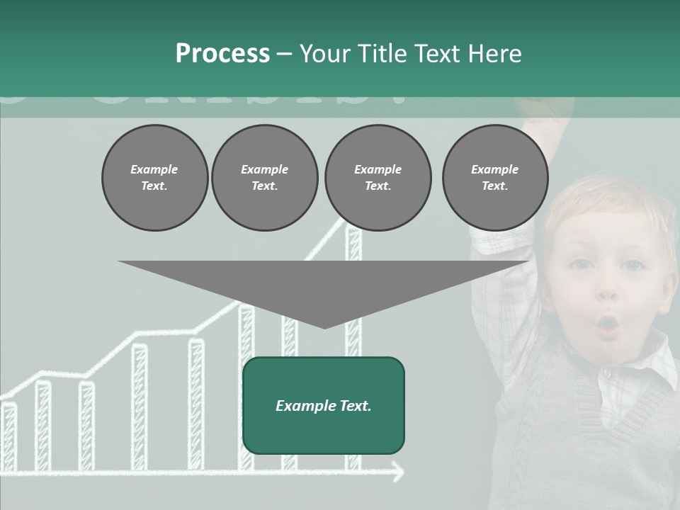 Small Schoolboy Green PowerPoint Template