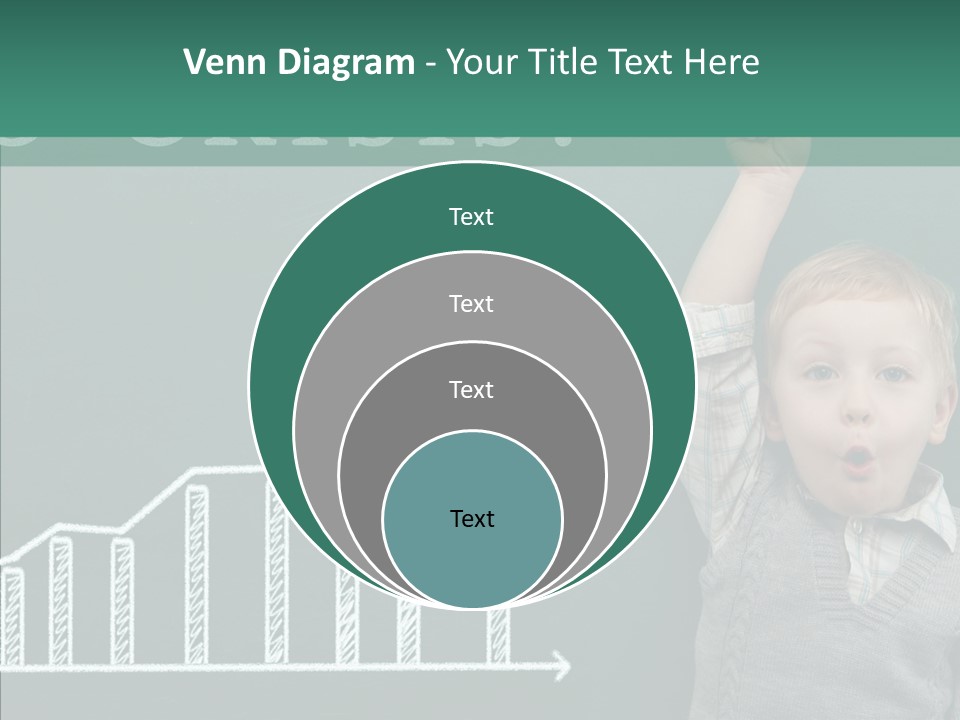 Small Schoolboy Green PowerPoint Template