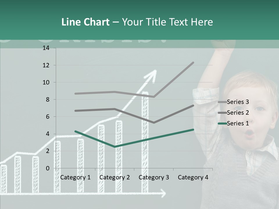 Small Schoolboy Green PowerPoint Template