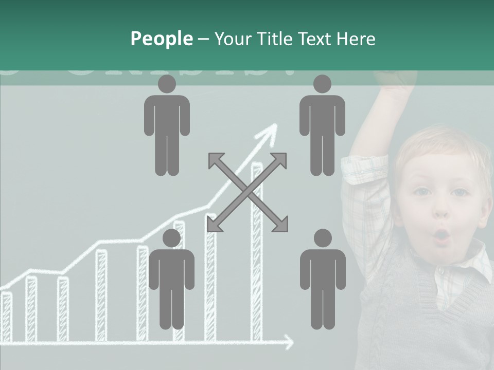 Small Schoolboy Green PowerPoint Template