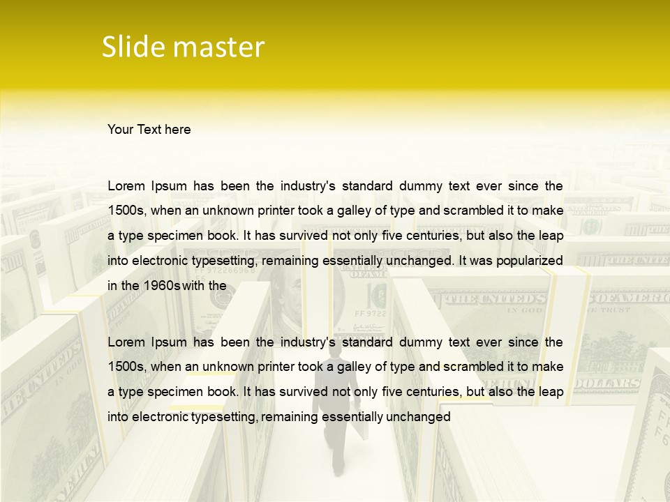 Relief Puzzle Maze PowerPoint Template