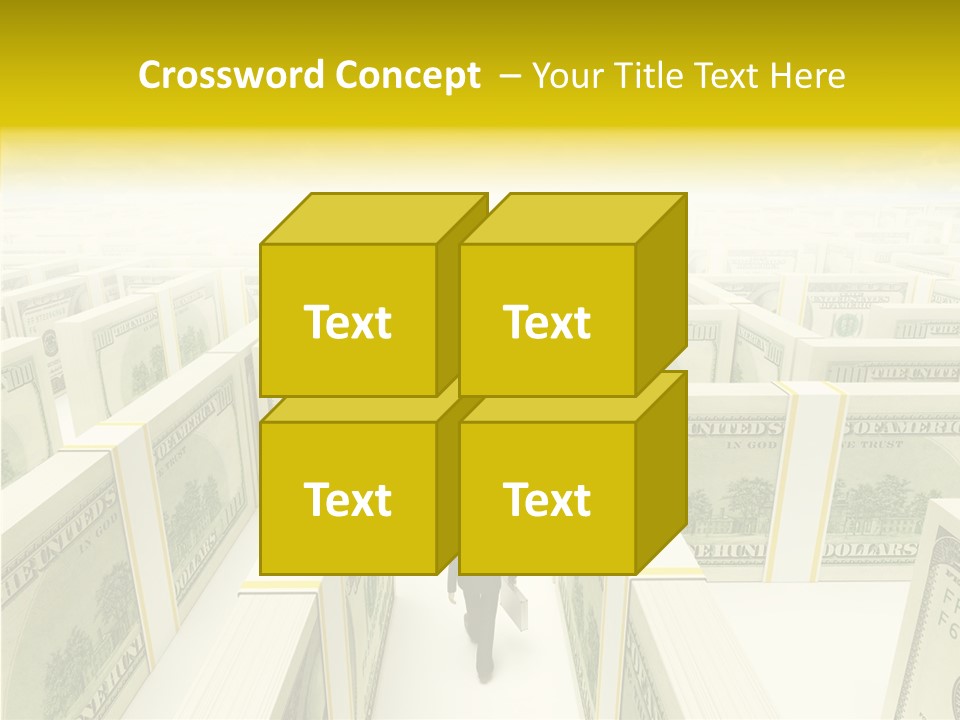 Relief Puzzle Maze PowerPoint Template