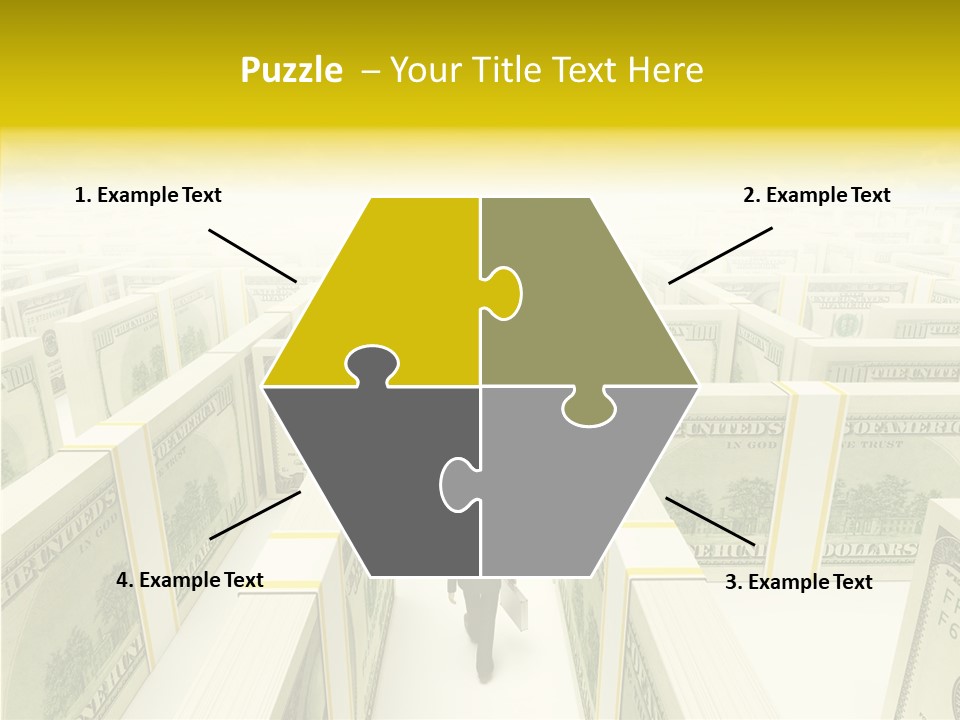Relief Puzzle Maze PowerPoint Template