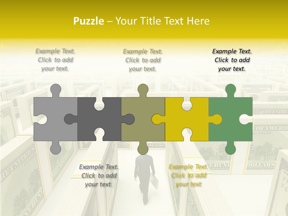 Relief Puzzle Maze PowerPoint Template