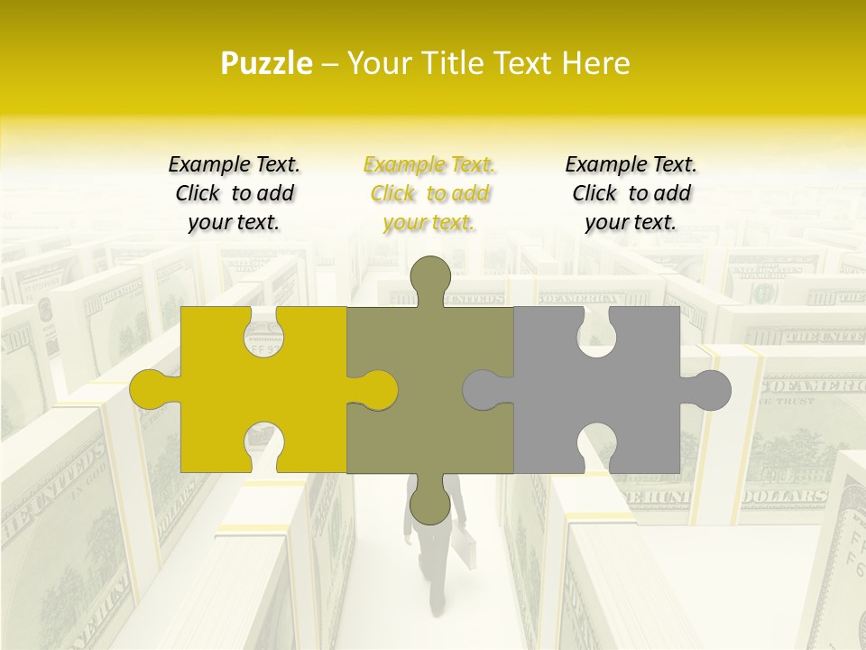 Relief Puzzle Maze PowerPoint Template