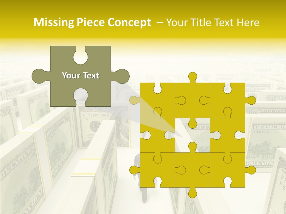 Relief Puzzle Maze PowerPoint Template