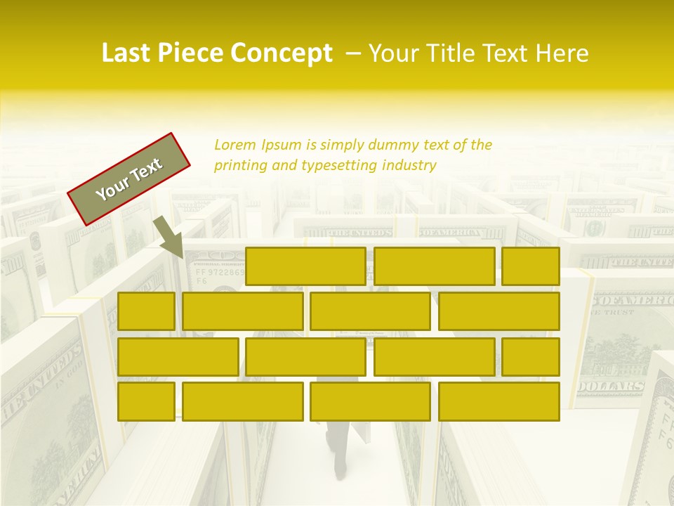 Relief Puzzle Maze PowerPoint Template