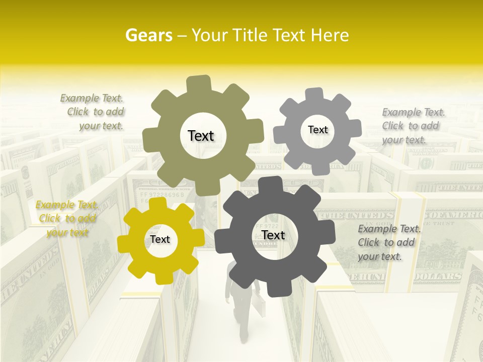 Relief Puzzle Maze PowerPoint Template