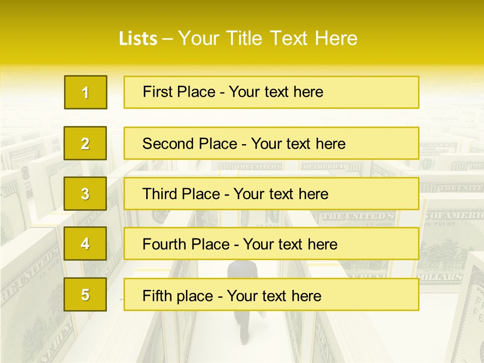 Relief Puzzle Maze PowerPoint Template