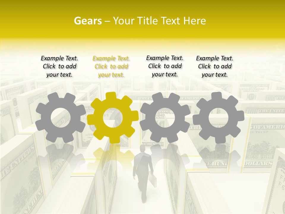 Relief Puzzle Maze PowerPoint Template