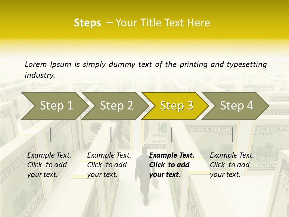 Relief Puzzle Maze PowerPoint Template