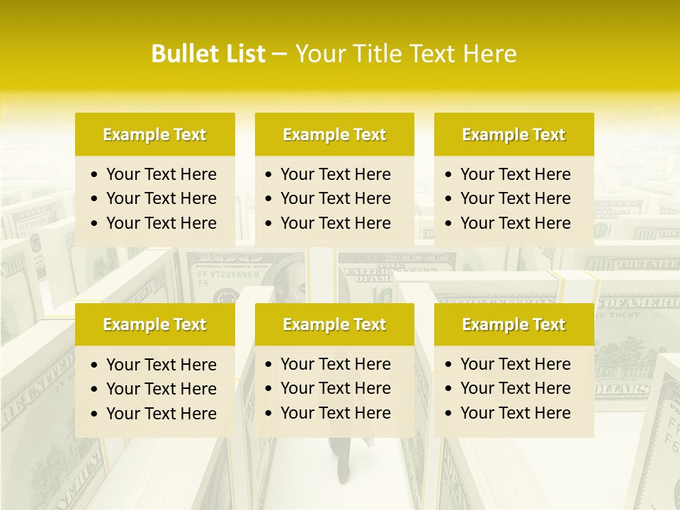 Relief Puzzle Maze PowerPoint Template