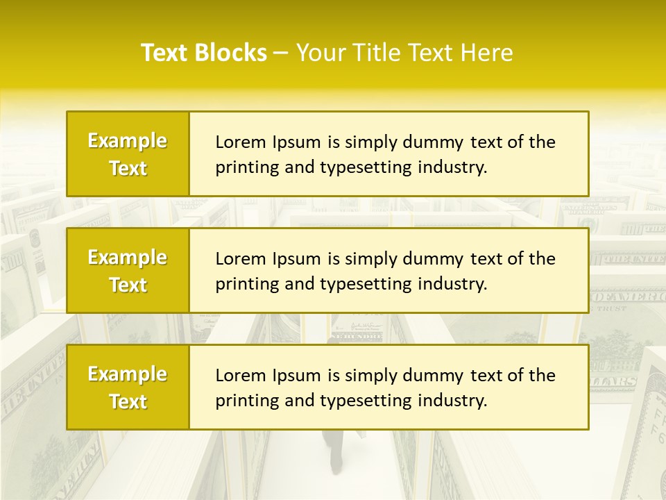 Relief Puzzle Maze PowerPoint Template
