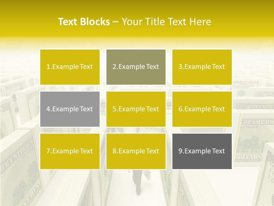 Relief Puzzle Maze PowerPoint Template